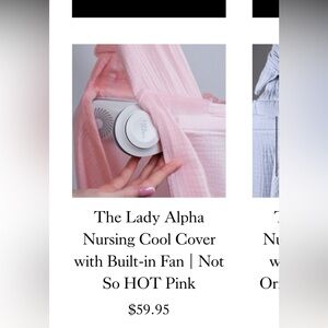 The Lady Alpha
Nursing Cool Cover with Built-in Fan Not So HOT Pink